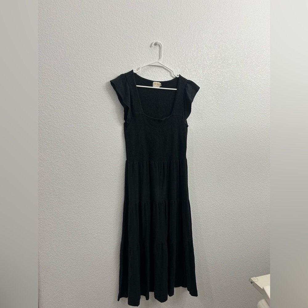 Nation LTD Black Midi Dress